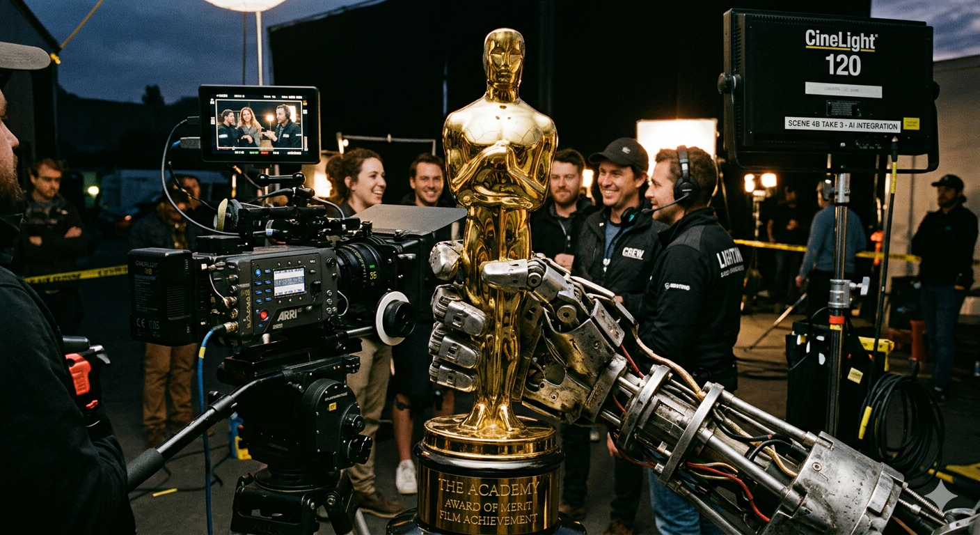Robot accepting an oscar